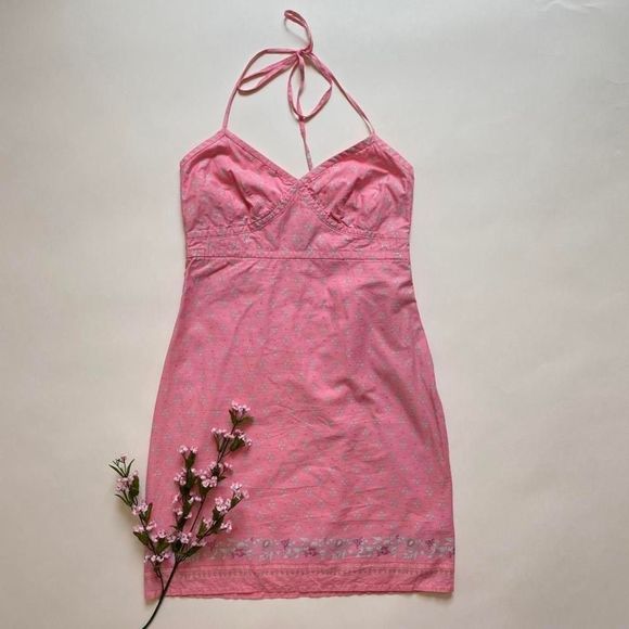 GAP Dresses & Skirts - Vintage Y2K pink halter dress